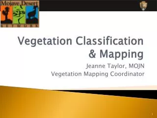 Vegetation Classification &amp; Mapping