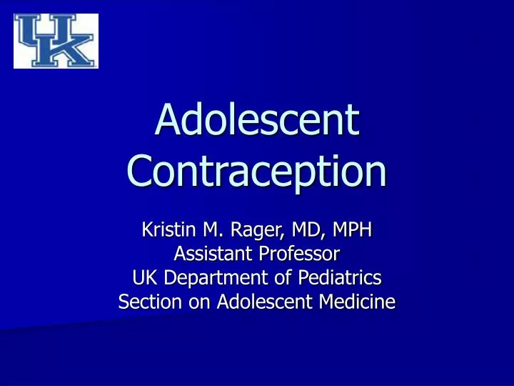 adolescent contraception