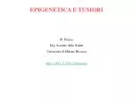 EPIGENETICA E TUMORI - slide 1