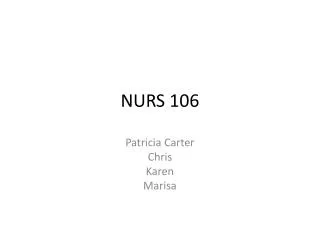 nurs 106