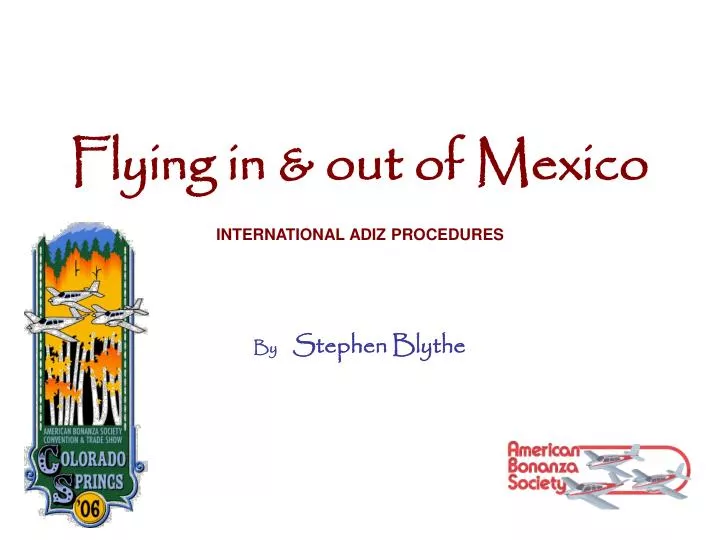 flying in out of mexico