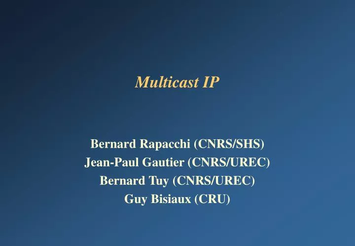multicast ip