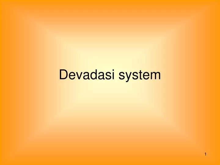 devadasi system