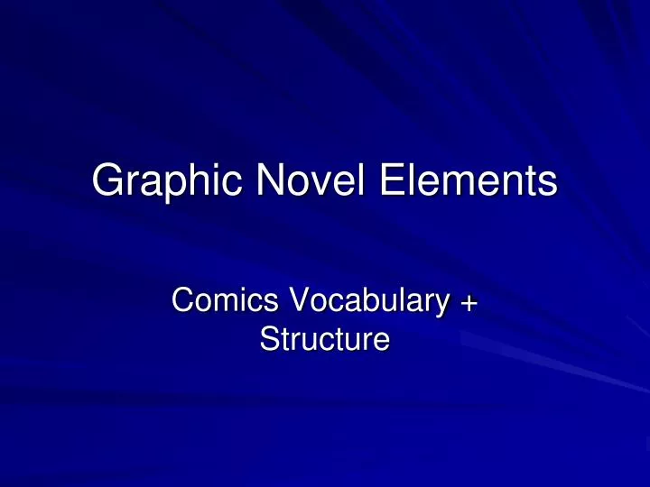 graphic novel elements