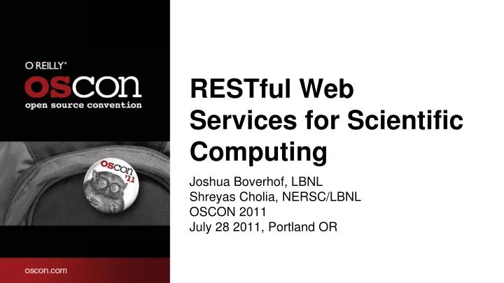 restful web services for scientific computing