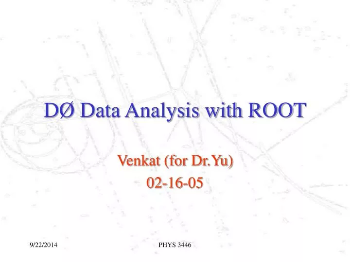 d data analysis with root