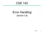 CSE 143 - slide 1