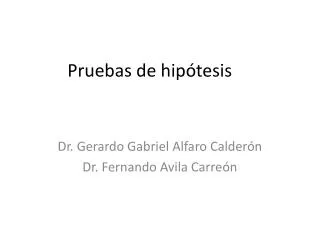 pruebas de hip tesis