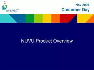 NUVU Product Overview