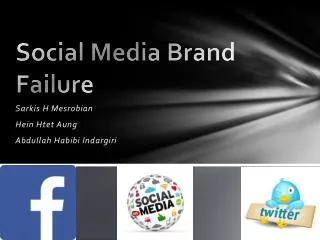 Social Media Brand Failure