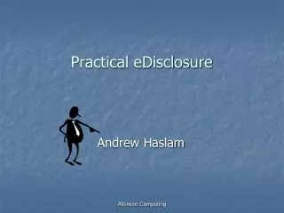 Practical eDisclosure