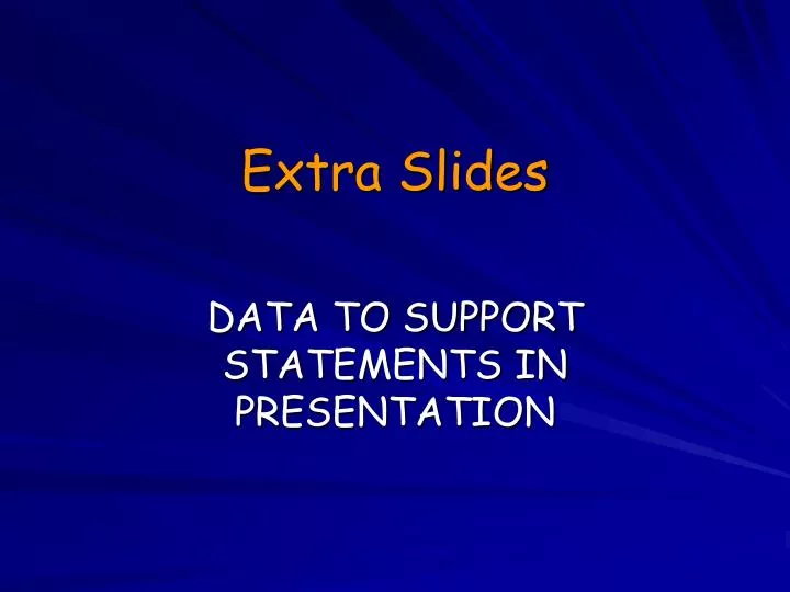 extra slides