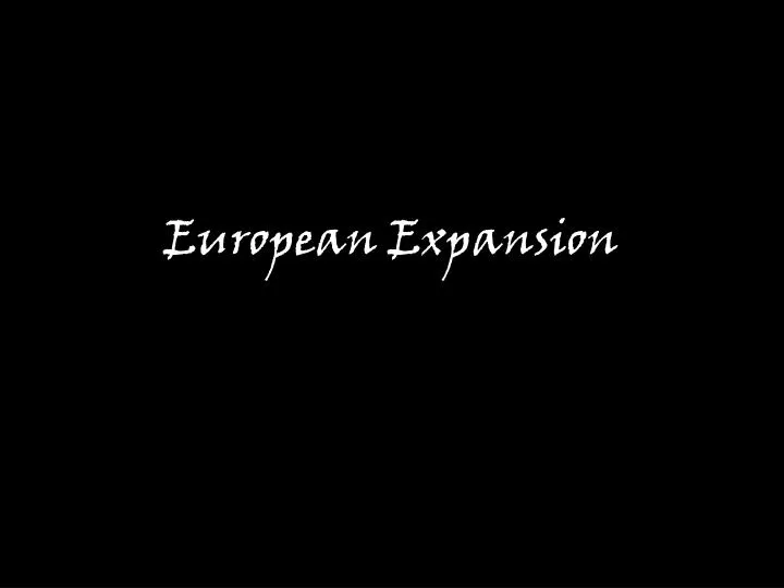 european expansion