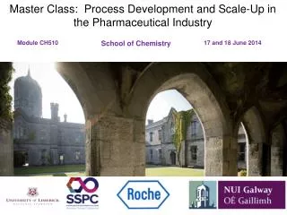 Master Class: Process Development and Scale-Up in the Pharmaceutical Industry