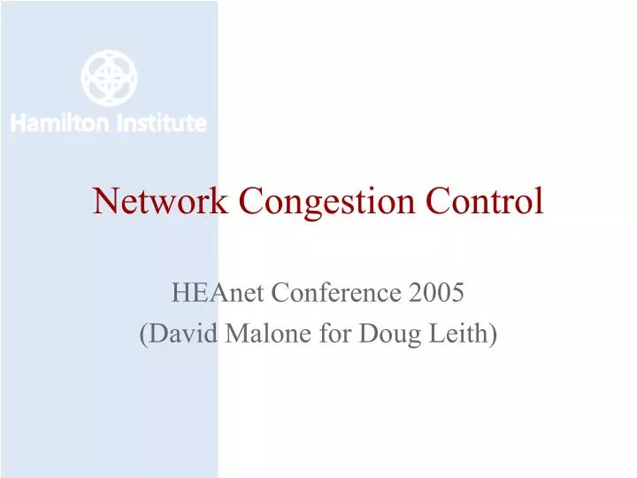 network congestion control