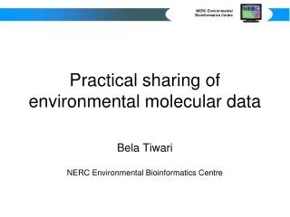 Practical sharing of environmental molecular data