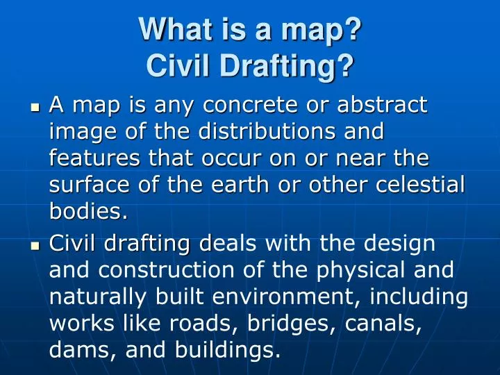 what is a map civil drafting