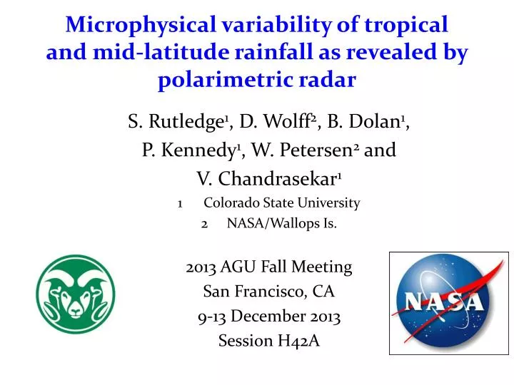 microphysical variability of tropical and mid latitude rainfall as revealed by polarimetric radar