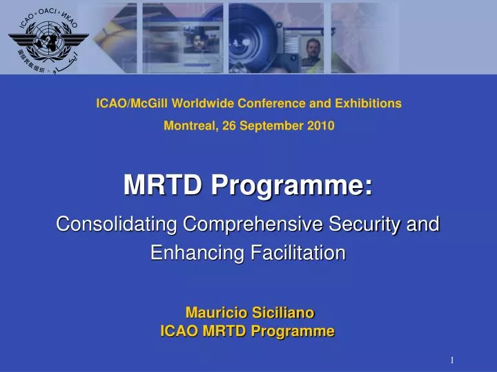 mrtd programme consolidating comprehensive security and enhancing facilitation