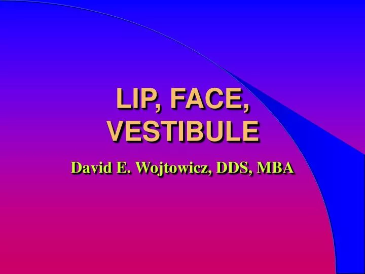 lip face vestibule