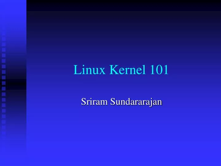 linux kernel 101