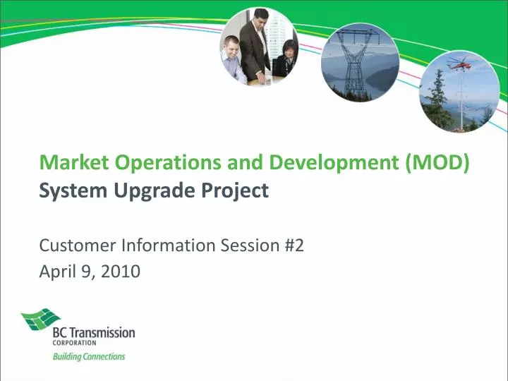 market operations and development mod system upgrade project