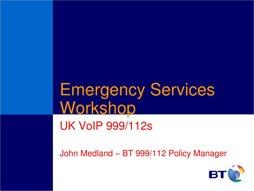 PPT - Emergency Services Workshop PowerPoint Presentation, free ...