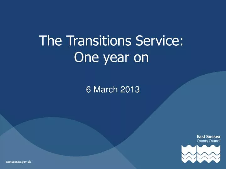 the transitions service one year on