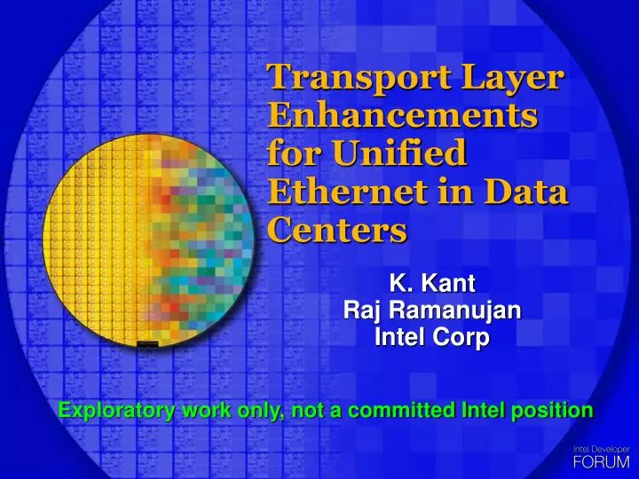 transport layer enhancements for unified ethernet in data centers