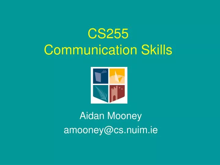 cs255 communication skills