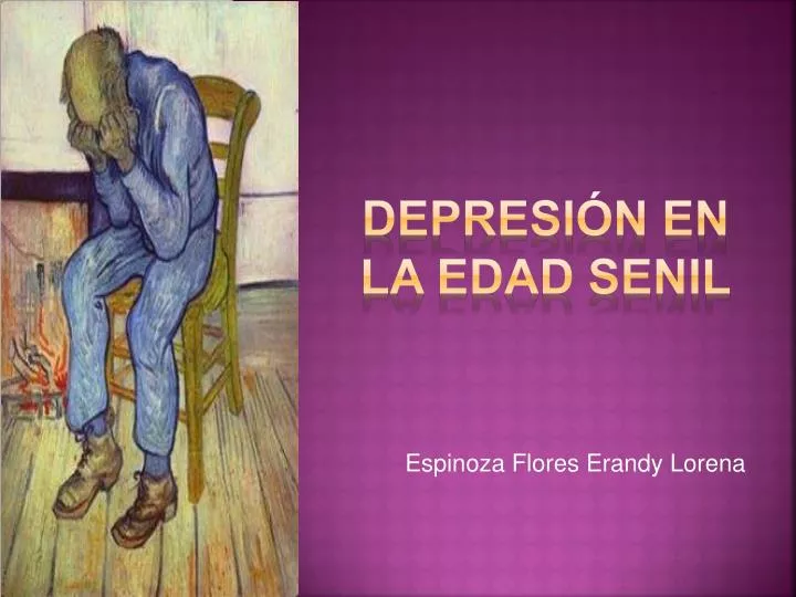 depresi n en la edad senil