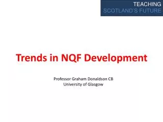 Trends in NQF Development