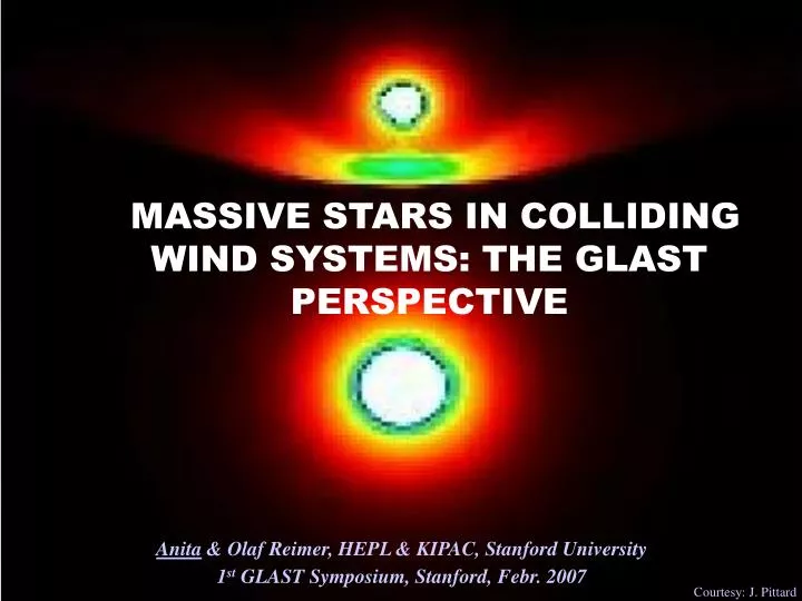 massive stars in colliding wind systems the glast perspective