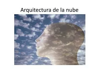 arquitectura de la nube