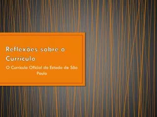 reflex es sobre o curr culo