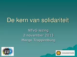 de kern van solidariteit