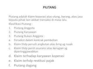 piutang