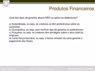 produtos financeiros