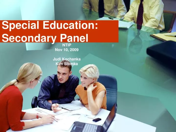 special education secondary panel