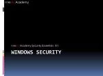 Windows Security - slide 1