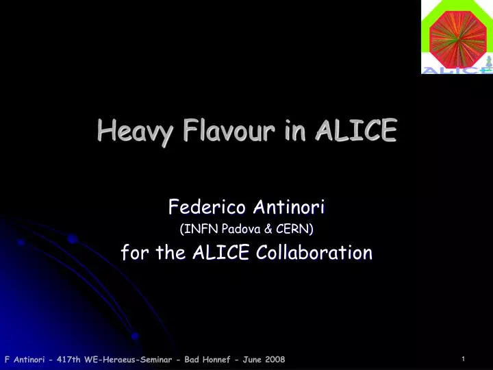 heavy flavour in alice