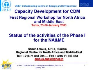 Capacity Development for CDM