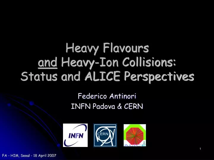 heavy flavours and heavy ion collisions status and alice perspectives