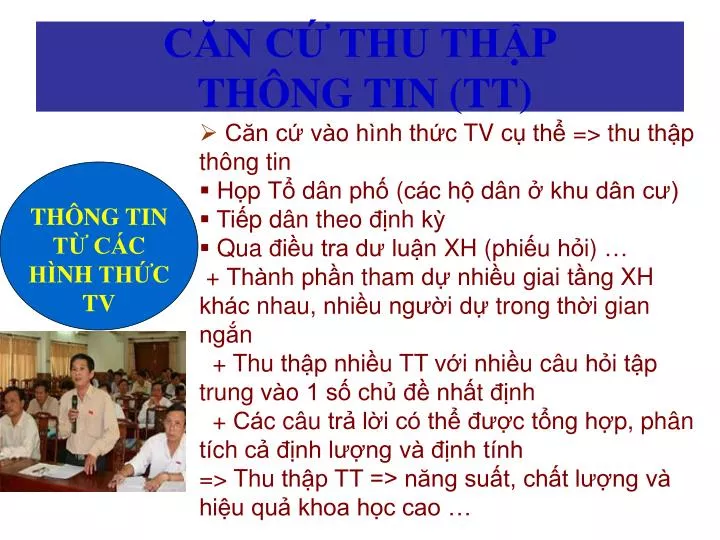 c n c thu th p th ng tin tt