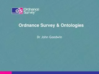 Ordnance Survey &amp; Ontologies