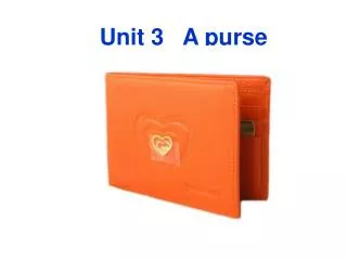 Unit 3 A purse