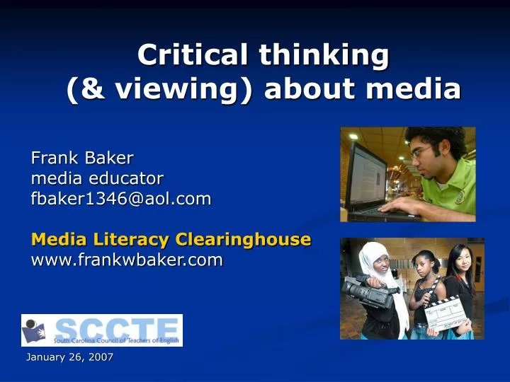 critical thinking viewing about media