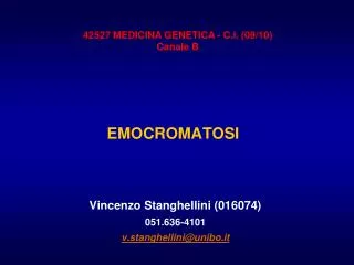 emocromatosi