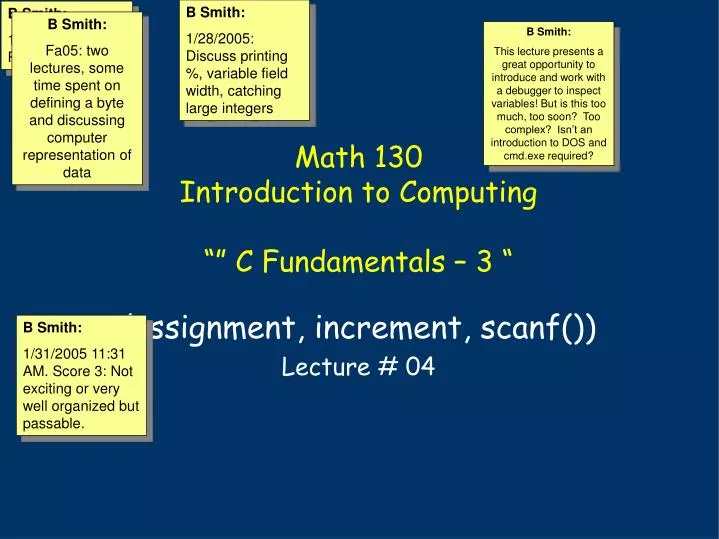 math 130 introduction to computing c fundamentals 3