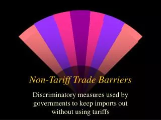 Non-Tariff Trade Barriers